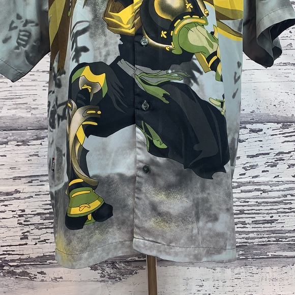 Japanese Anime Button Up Shirt - Size Large - Picture 4 of 8